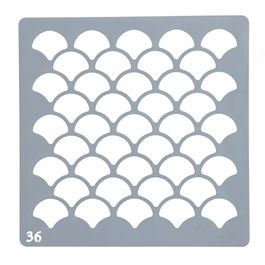 Estêncil Para Bolo E Biscoito Textura- St15-36 Branco