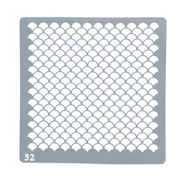 Estêncil Para Bolo E Biscoito Textura-St15-35 Branco