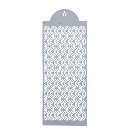 Estêncil Para Bolo Ornamental-St39-31 Branco