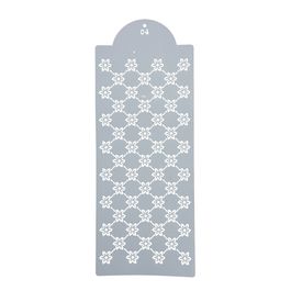 Estêncil Para Bolo Floral-St39-04 Branco
