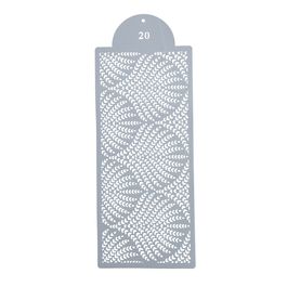 Estêncil Para Bolo Floral-St39-20 Branco