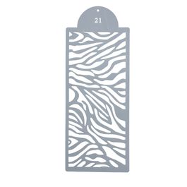 Estêncil Para Bolo Textura-St39-21 Branco