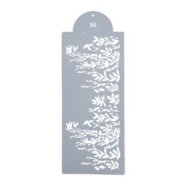 Estêncil Para Bolo Floral-St39-30 Branco
