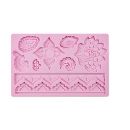 Molde Para Pasta Americana Flor De Lotus Rosa