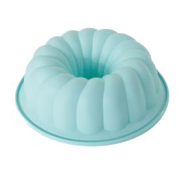 Forma De Silicone Redonda Pudim Verde