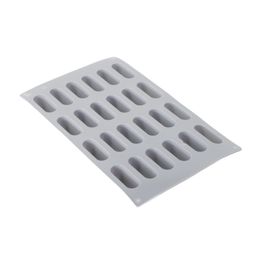 Forma De Silicone Monoporção Filetes Cinza
