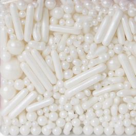 Confeito Mix Sugar Perolizado Branco