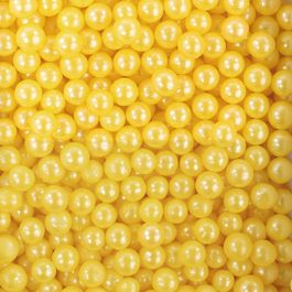 Confeito Sugar Beads Perolizados Amarelo
