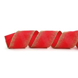 Fita Aramada Vermelho / Ouro