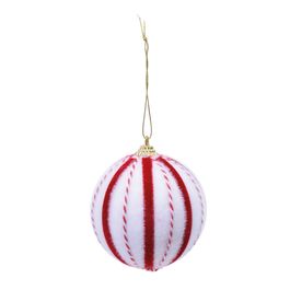 Enfeite Bola Com Paete Vermelho