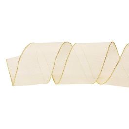 Fita Aramada Branco / Ouro