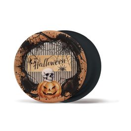 Prato De Papel Redondo Welcome Halloween