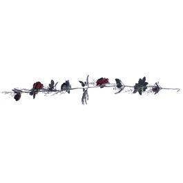Galho Longo Flores Vermelhas 100cm