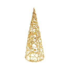 Cone Decorativo Vazado Ouro
