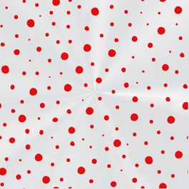 Saco Transparente Inc Dots Vermelho
