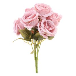Buque Rosas 7 Flores Ros/Vrd (Flor/Gal Perman) C/1 UN