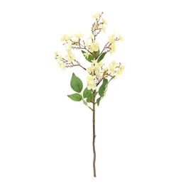 Hortênsia Decorativa c/ Folhas - Amarelo / Verde (Flores e Galhos Permanentes)