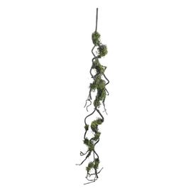 Galho Longo Decorativo c/ Musgo - Marrom / Verde (Rustic)