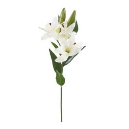 BUQUÊ DE LÍRIOS X3 68 CM - BRANCO