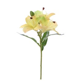 HASTE DE LÍRIO X3 45 CM - AMARELO