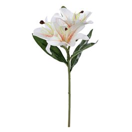HASTE DE LÍRIO X3 45 CM - BRANCO