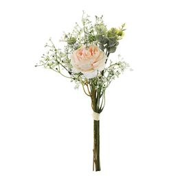 RAMALHETE DE PEÔNIAS X2 38 CM - CHAMPAGNE