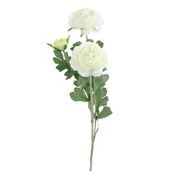 RAMALHETE DE PEÔNIAS X3 49 CM - BRANCO