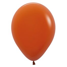 Látex Redondo Fashion Sólido Liso Laranja Pôr Do Sol