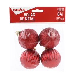 Enfeite Bola Brilhante Matte Vermelho