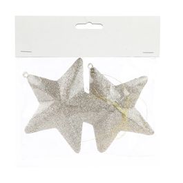 Enfeite Para Pendurar Estrela Champagne