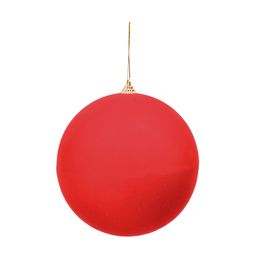 Enfeite Bola Veludo Vermelho