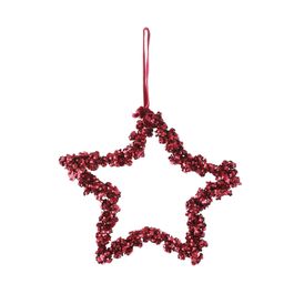 Enfeite Para Pendurar Estrela Vermelho