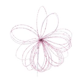 Flor Decorativa Metal Lilas