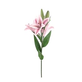 BUQUÊ DE LÍRIOS X3 68 CM - ROSA CLARO
