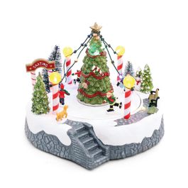 Cenário Arvore Natal Com Som Movimento Colorido