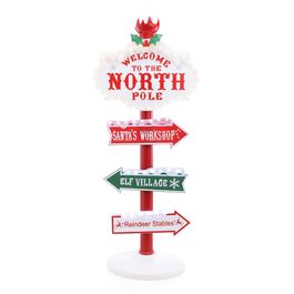 Cenário Placa Norte Com Led Som Branco Vermelho