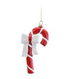 Enfeite Pendurar Candy Cane Vermelho/Branco