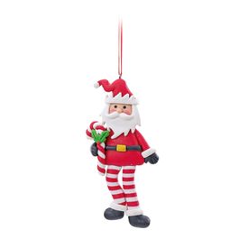 Enfeite Para Pendurar Papai Noel Vermelho Branco Preto
