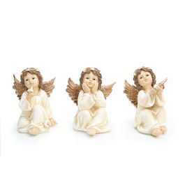 Anjo Dec Sentado Bco/Mrr 21Cm 2Aaa