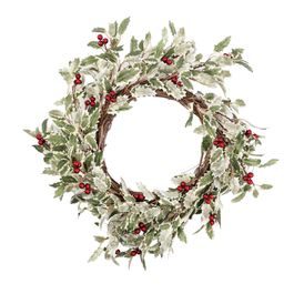 Guirlanda Folhas E Frutas Vrm/Vrd 55Cm