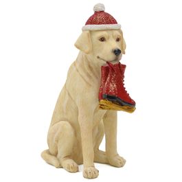 Dec Cachorro Com  Bota Camurça/Branco/Vermelho