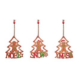 Enfeite Para Pendurar Gingerbread Noel Marrom Vermelho