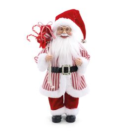 Papai Noel Decorativo Com Saco Presente Branco