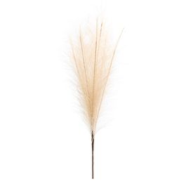 Galho Grande Com Pena Artificial Bege