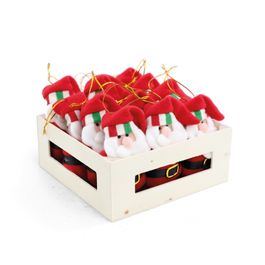 Enfeite Para Pendurar Papai Noel Verde Vermelho Branco