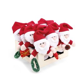 Enfeite De Pendurar Papai Noel Sortido Branco Preto E Vermelho