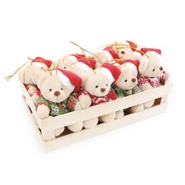 Enfeite Para Pendurar Urso Sortido ido Natural Vermelho