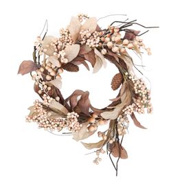 Guirlanda Folh,Fruta,Pinhas Cru/Nud/Mrr 40Cm