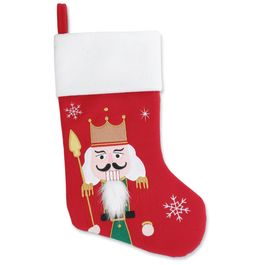 Bota Natalina Sold Chumbo Vermelho Branco