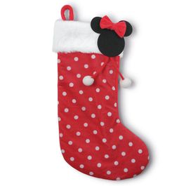 Bota Minnie Com Poa Vermelho Branco Preto